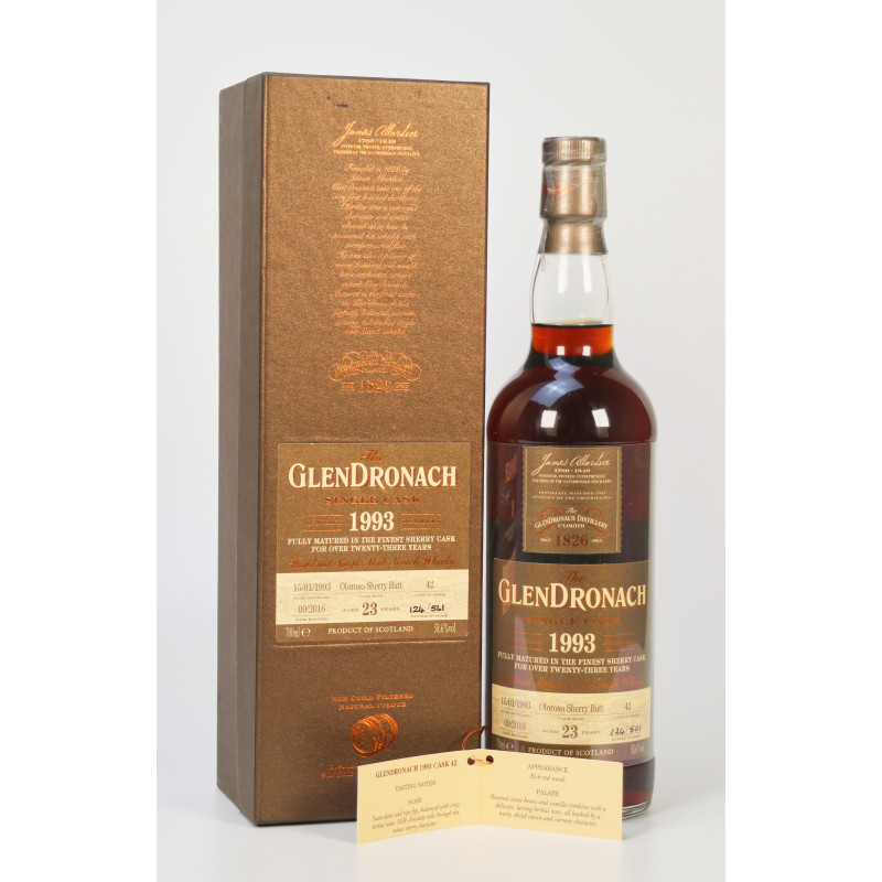 Glendronach 1993 Cask 42 - 23 Year (58.6% Vol)