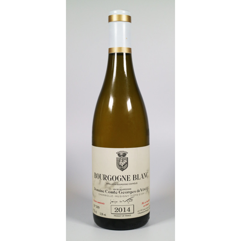 Domaine Comte Georges de Vogue Bourgogne Blanc 2014 (Stained Label)